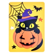 Carte stickers puzzle Citrouille Halloween 16 x 22 cm