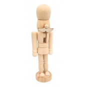 Casse noisette 3D en bois Nutcracker à décorer 12,5 x 4 cm