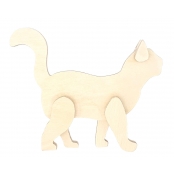 Jouet en bois Chat 10 x 12 x 2 cm