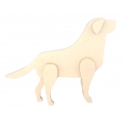 Jouet en bois Chien 9,5 x 12,5 x 2 cm