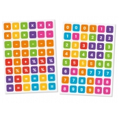 Gommettes Chiffres et Calcul 2 x 2 cm 96 pièces