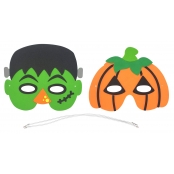 Masques d'Halloween pour enfant Monstre et Citrouille