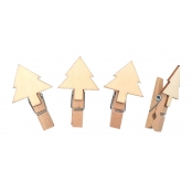 Pince à linge en bois Sapins 2,5 x 4,5 cm 10 pièces