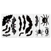 Stickers d'Halloween électrostatiques pour fenêtres de 9 à 28 cm