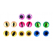 Yeux effrayants en époxy 1,2 cm 7 paires