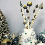 Kit DIY Vase Pompon de Noël