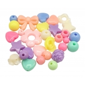 Perles pour enfant pastel différentes tailles 13g