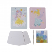 Kit Tableau créatif tissu Fées 2 pièces