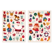 Gommettes Noël enfantin 1,1 à 8,7 cm 69 pièces