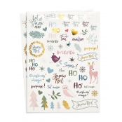 Gommettes transparentes Noël scandinave 118 pièces