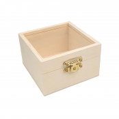Boite coffret en bois 8 x 8 x 5 cm