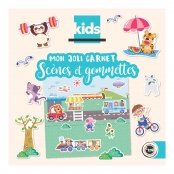 Carnet de gommettes avec scène Activités 21 x 21 cm