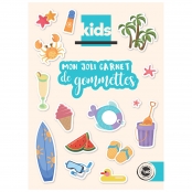 Carnet de gommettes La Plage 1,2 à 7,3 cm 119 pièces