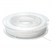 Fil élastique transparent rond 0,8 mm 15 m