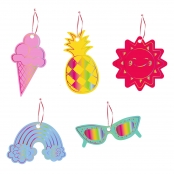 Kit formes à gratter Vacances 5 pièces