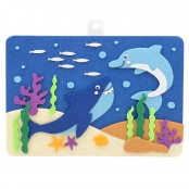 Kit scène océan en feutrine 24 x 18 cm