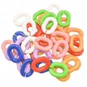 Perles grosses mailles vives 1,8 x 2,3 cm 40 pièces