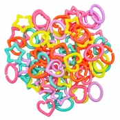 Perles mailles coeurs étoiles ronds 50 g