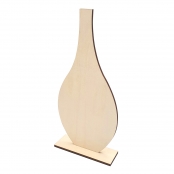 Silhouette vase en bois 24,5 cm