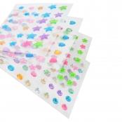 Stickers strass pastel 0,8 à 1 cm 198 pièces