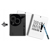 Carnet effaçable réutilisable A5 Noir + stylo