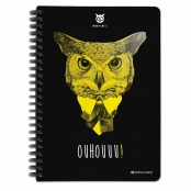 Carnet effaçable réutilisable A5 Hibou + stylo