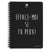 Carnet effaçable réutilisable A5 Efface moi + stylo