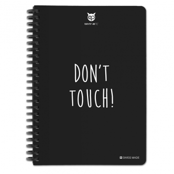 WNBOK009 - 3700982216686 - WhyNote - Carnet effaçable réutilisable A5 Don't touch + stylo - 5