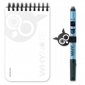 Bloc effaçable réutilisable Pocket Blanc + stylo