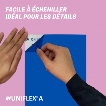 128A - 3760327831639 - MegaCrea - Flex Thermocollant UniFlex A Orange Fluo Feuille A4 - France - 2