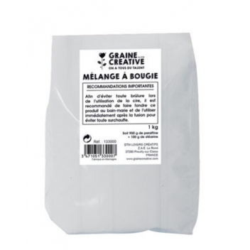 133000 - 3471051330007 - Graine créative - Cire à bougie (paraffine + stéarine) 1 kg - France