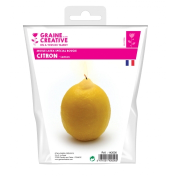 142000 - 3471051420005 - Graine créative - Moule à bougie en latex Citron - France