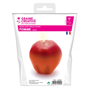 142200 - 3471051422009 - Graine créative - Moule à bougie en latex Pomme - France