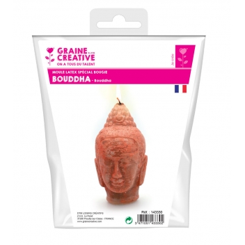143330 - 3471051433302 - Graine créative - Moule à bougie en latex Bouddha - France