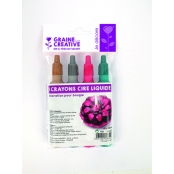 Crayon de cire liquide pour bougie 4 pièces