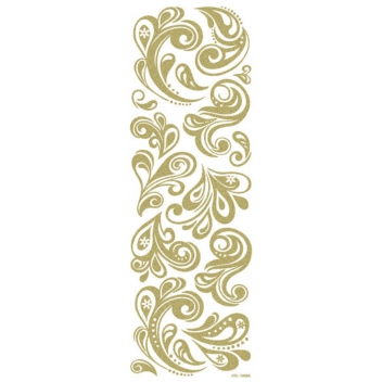 134021 - 3471051340211 - Graine créative - Transfert pour bougie Doré pailleté Cachemire - 2