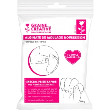 500105 - 3471055001057 - Graine créative - Masse de moulage Alginate pour empreinte 200 g
