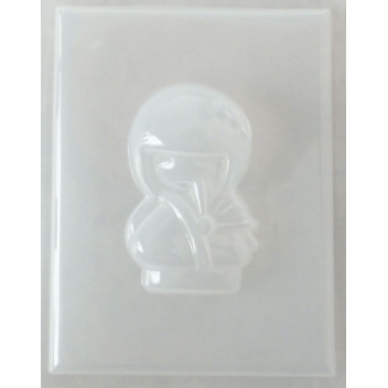 283550 - 3471052835501 - Graine créative - Moule thermoformé Kokeshi éventail - France - 2