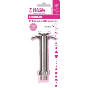 264912 - 3471052649122 - Graine créative - Seringue à piston pâte polymère extrudeuse (clay gun)