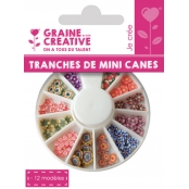 Tranches de canes MINI MINI Fleur vive