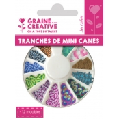 Tranches de canes MINI MINI Feuille et pétale