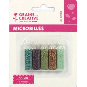 269026 - 3471052690261 - Graine créative - Microbilles Nature 5 flacons