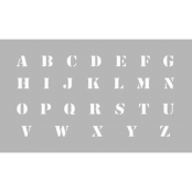 Pochoir Alphabet hauteur lettres 13 mm