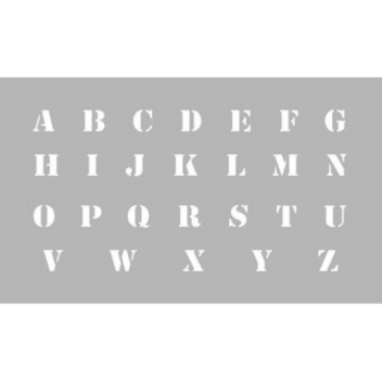 226213 - 3471052262130 - Graine créative - Pochoir Alphabet hauteur lettres 13 mm - France - 3