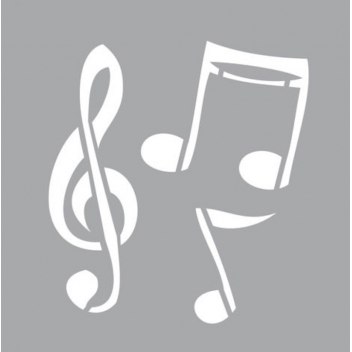 226424 - 3471052264240 - Graine créative - Pochoir 8 x 8 cm Musique - France