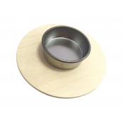 Bougeoir en bois Rond Ø 9 cm