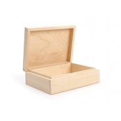 Boite coffret en bois 19.8 x 14.6 H 6.5 Cm