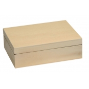 Boite coffret en bois 27 x 20.3 H 8.3 Cm