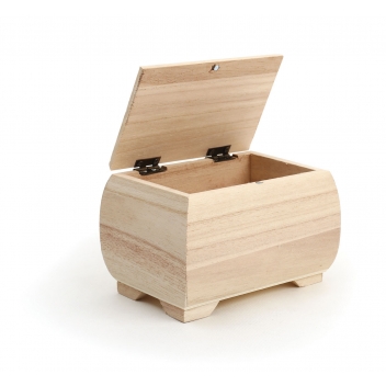101508 - 3532431015089 - Graine créative - Boite coffret en bois Bombé aimanté 11 x 7 H 8 Cm - 2