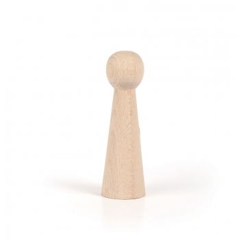 100941 - 3532431009415 - Graine créative - Pion figurine en bois Femme 90 mm - 2